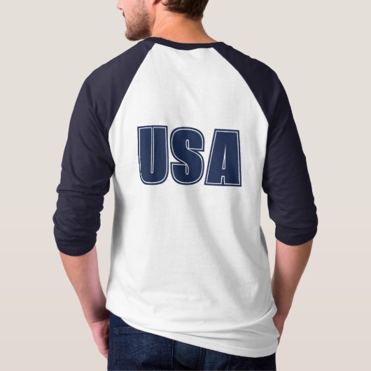 Patriotisches Amerika - Wunderschönes Shirt-Adlerf T-Shirt (Rückseite)