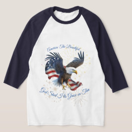 Patriotisches Amerika - Wunderschönes Shirt-Adlerf T-Shirt