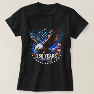 Patriotisches Amerikanisches Adler-USA-250-Jahre-S T-Shirt