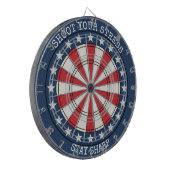 Patriotisches amerikanisches Dartboard-Wandkunst-D Dartscheibe (Vorderseite Links)