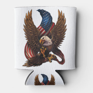 Patriotisches amerikanisches Design mit Adler und  Dosenkühler