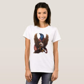 Patriotisches amerikanisches Design mit Adler und  T-Shirt (Vorne ganz)