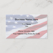 Patriotisches amerikanisches Design Visitenkarte (Vorderseite)