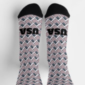 Patriotisches amerikanisches Fahnenmuster für Herr Socken (Oben)
