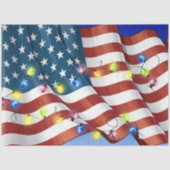 Patriotisches amerikanisches Flag Tissue Paper Seidenpapier (Vorderseite)