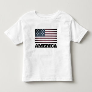 Patriotisches amerikanisches Flagge Kleinkind T-Sh T-shirt