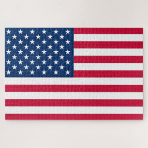 Patriotisches amerikanisches Flaggen-Puzzle Puzzle