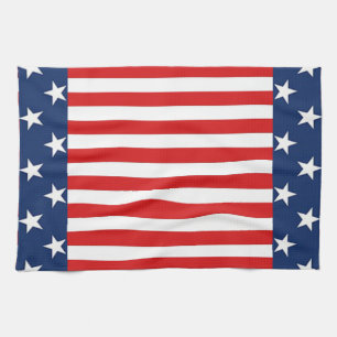 Patriotisches amerikanisches Flaggen-Sterne-und-St Geschirrtuch