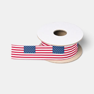 Patriotisches amerikanisches Flaggenband Satinband