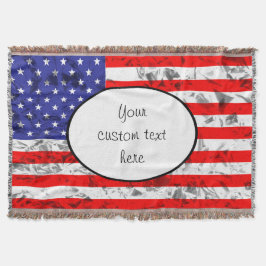 Patriotisches amerikanisches Flaggendesign Decke