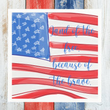 Patriotisches amerikanisches Flaggenland der Freie