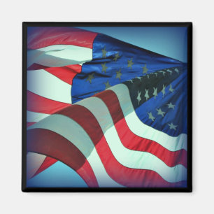Patriotisches amerikanisches Flaggenmagnet Magnet