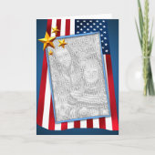 Patriotisches amerikanisches Foto Karte (Vorderseite)