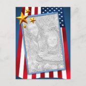 Patriotisches amerikanisches Foto Postkarte (Vorderseite)
