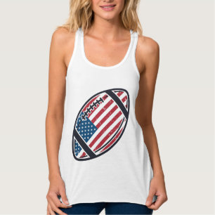 Patriotisches amerikanisches Fußball-Vintage-Vekto Tank Top