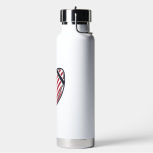 Patriotisches amerikanisches Fußball-Vintage-Vekto Trinkflasche