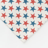 Patriotisches amerikanisches Sterne-Muster Fleecedecke (Ecke)