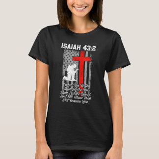 Patriotisches amerikanisches US-Flagge-Feuerwehrma T-Shirt