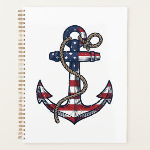 Patriotisches Anker-Vintage-Vektordesign_1 Planer