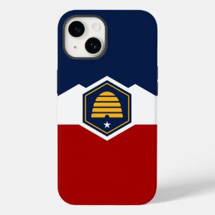 Patriotisches Apple Case-Mate, Utah-Flagge, USA Case-Mate iPhone 14 Hülle