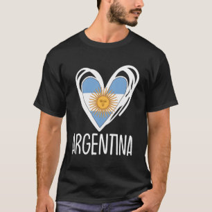 Patriotisches Argentinien Argentinische Flagge T-Shirt