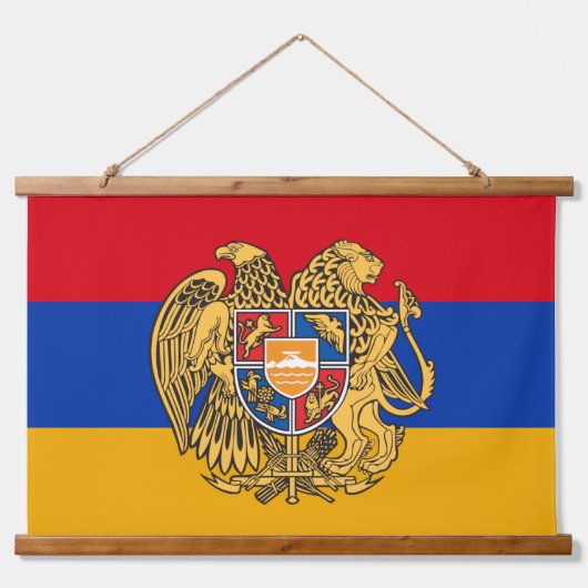 Patriotisches Armenien-Tapest, gerahmte armenische Wandteppich Mit Holzrahmen (Vorne)