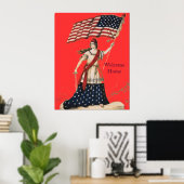 PATRIOTISCHES ARTWORK - POSTER - CANVAS-DRUCKER (Heimbüro)