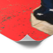 PATRIOTISCHES ARTWORK - POSTER - CANVAS-DRUCKER (Ecke)