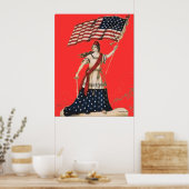 PATRIOTISCHES ARTWORK - POSTER - CANVAS-DRUCKER (Küche)