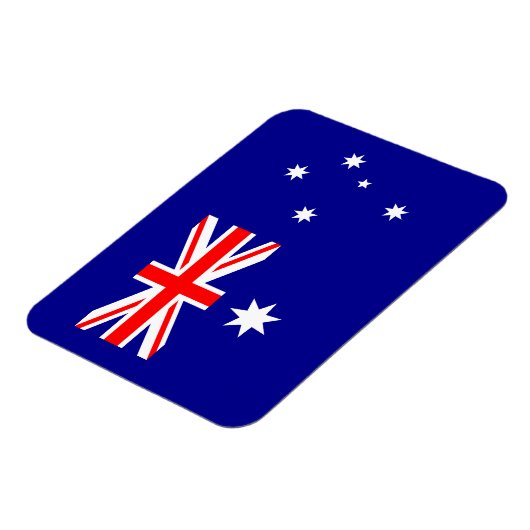 Patriotisches australisches Flaggenmagnet Magnet (Linke Seite)
