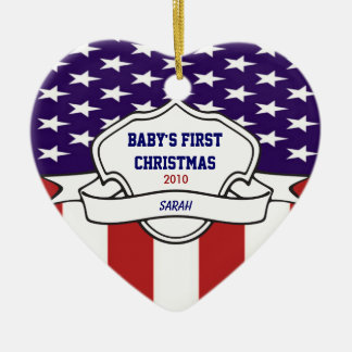 Patriotisches Babys 1. Keramikornament