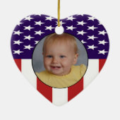 Patriotisches Babys 1. Keramikornament (Hinten)
