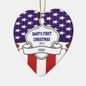 Patriotisches Babys 1. Keramikornament (Links)