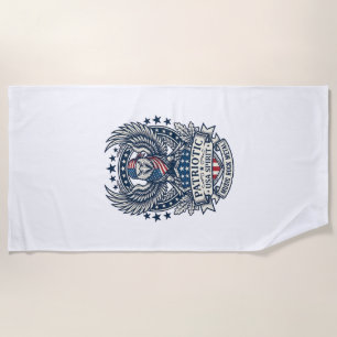 Patriotisches Bandana-Rocker Old Glory Musik Rock Strandtuch