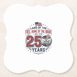 Patriotisches Baseball 250 Jahre Vintage-Shirt-Des Untersetzer