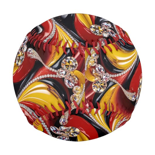 Patriotisches Baseball mit belgischen Farben (Rückseite)