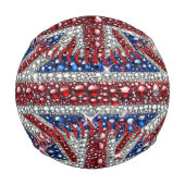 Patriotisches Baseball mit Britischen Farben (Vorderseite)