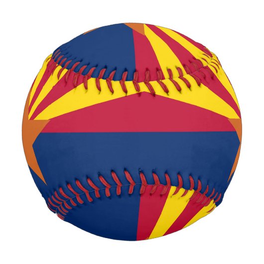 Patriotisches Baseball mit der Flagge von Arizona, (Rückseite)