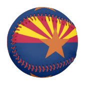 Patriotisches Baseball mit der Flagge von Arizona, (Vorderseite Links)