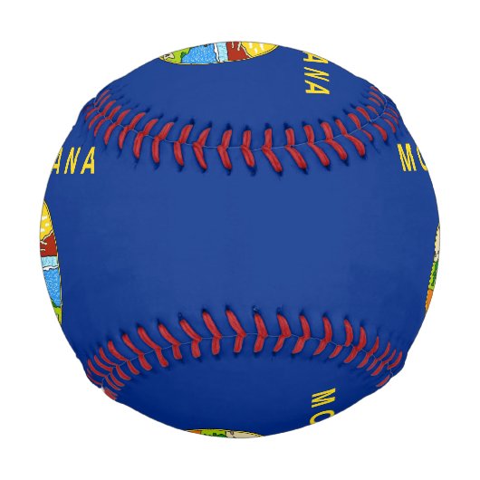 Patriotisches Baseball mit der Flagge von Montana, (Vorderseite)