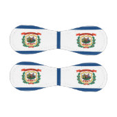 Patriotisches Baseball mit der Flagge von West Vir (Paneele)