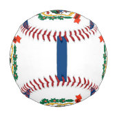 Patriotisches Baseball mit der Flagge von West Vir (Rückseite)