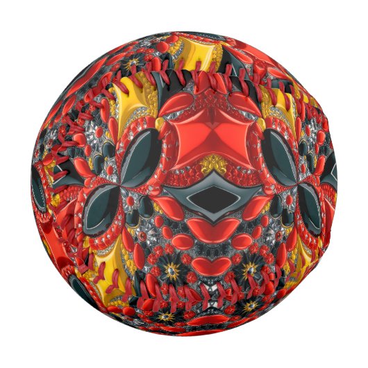 Patriotisches Baseball mit Deutschland-Farben (Vorderseite Links)