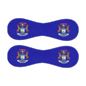 Patriotisches Baseball mit Fahne von Michigan, USA (Paneele)