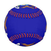 Patriotisches Baseball mit Fahne von Michigan, USA (Vorderseite)