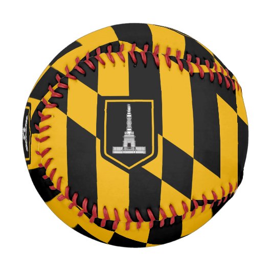 Patriotisches Baseball mit Flagge von Baltimore, U (Vorderseite Links)