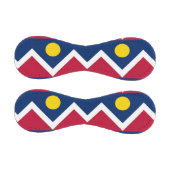 Patriotisches Baseball mit Flagge von Denver, USA (Paneele)