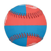 Patriotisches Baseball mit Flagge von Kansas City (Rückseite)