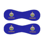 Patriotisches Baseball mit Flagge von Kansas, USA (Paneele)