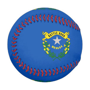 Patriotisches Baseball mit Flagge von Nevada, USA